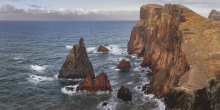 North coast, volcanic peninsula, Ponta de São Lourenço, Ponta de Sao Lourenco, rocky coast, Punta