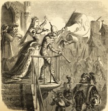 Carnival in Cologne, annual folk festival, medieval, knight, fool, city scene, fifth season, fun,