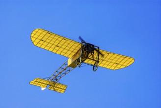 Flight demonstration of a replica Bleriot XI La Manche by Mikael Carlson as part of the 16th