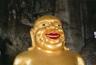 Budai, the laughing fat Buddha, Chinese origin, Buddhism, religion, Krabi, southern Thailand,