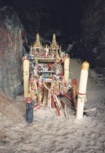 Wooden penises in a shrine on a beach in Krabi. In Thailand, the phallus (penis) is a symbol of