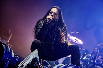 Mikael Sehlin, singer of Amaranthe, live on Arcane Dimensions Tour 2026 at Munich's Zenith on 17.01