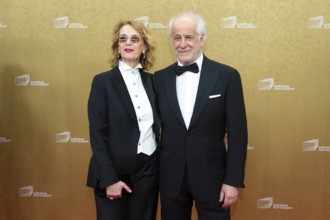 Toni Servillo with woman Manuela Lamanna, EUROPEAN FILM AWARDS Berlin 2026, photo call at the House