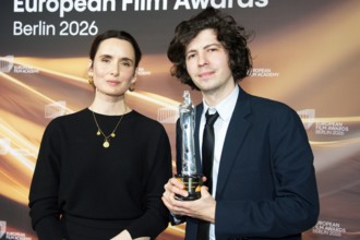 Sophie Mas and Ugo Bienvenu, EUROPEAN FILM AWARDS Berlin 2026, Photo Call at the House of World