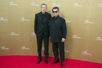 Jafar Panahi, Philippe Martin, EUROPEAN FILM AWARDS Berlin 2026, photo call at the House of World
