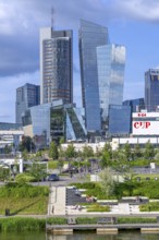 Artery building complex and Europa Tower, Europos bokštas, skyscrapers in the Vilnius Central