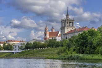 Church of Saints Philip and James and House of Scientists near the Lukišk? s Square in the Old Town