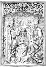 Coronation of Mary or Virgin Mary, relief by Veit Stoss (1447-1533) sculptor and painter,