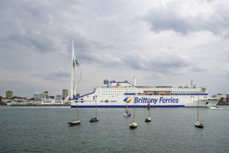 Portsmouth Harbour over Spinnaker Tower, Portsmouth, Gosport, England, United Kingdom