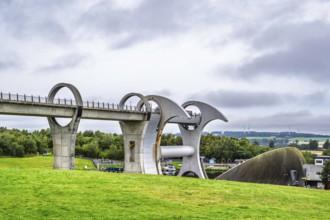 Falkirk Wheel, Forth and Clyde Canal, Falkirk, Scotland, UK