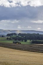 Scottish fields and farms, Southeast Scotland, UK