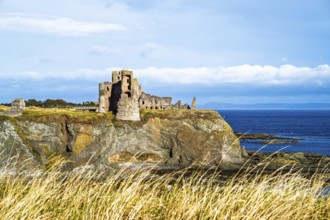 Ruins of Tantallon Castle, North Berwick, East Lothian, Scotland, UK