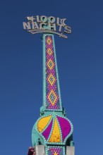 1001 Nights amusement ride at Fun Show traveling amusement ride park, Old Port of Montreal, Quebec,