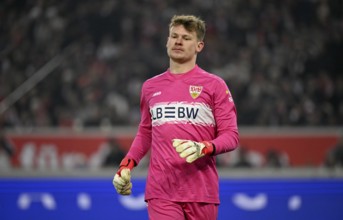 Goalkeeper Alexander Nübel VfB Stuttgart (33) MHPArena, MHP Arena Stuttgart, Baden-Württemberg,