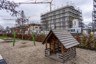 New development area Am alten Angerbach in Duisburg-Huckingen, on approx. 17 hectares, 300 new