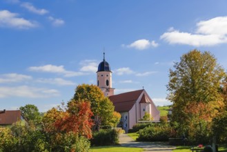 Roman Catholic parish church of St. Martin, baroque hall church from 1717—19, design by Franz Beer,