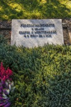 Tombstone of Princess Margarete von Urach, Countess of Württemberg, 1901 to 1975, cemetery, grave,