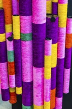 Jim Thomson House and Museum, rolls of colored silk fabrics, Bangkok, Thailand's metropolis,