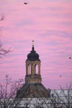 Church of Our Lady Dresden, evening sky, winter, Saxony, Germany