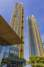 Skyscrapers next to Iconsiam shopping center, Bangkok, Thailand's metropolis, Thailand