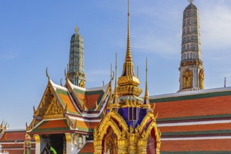 The Grand Royal Palace, Wat Phra Kaeo Buddhist Temple, the Royal Pantheon, Prasad Phra Thepbidon,