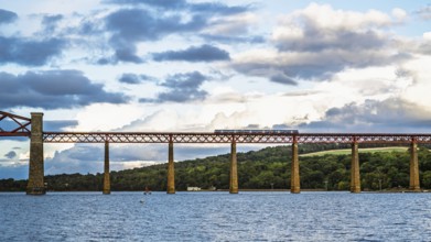 Forth Bridge, Queensferry Crossing, Forth Estuary, Scotland, UK