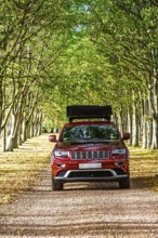 4x4 car trip with roof tent on the Scottish wilderness, Scotland, United Kingdom