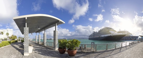 Cruise ship in San Juan, Puerto Rico on a Caribbean cruise vacation