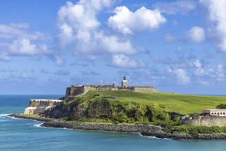 National park Castillo San Felipe del Morro Fortress in old San Juan, Puerto Rico