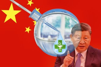 Symbolic image, Germany formerly pharmacy of the world, EU European Union, Beijing becomes