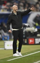 Coach coach Christian Ilzer TSG 1899 Hoffenheim on the sidelines Gesture PreZero Arena, Sinsheim,