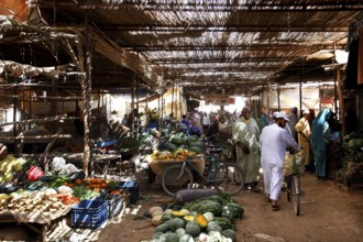 Within a covered market in Rissani with a wide range of offers, Rissani, Niger, Morocco