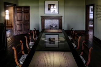 Historic Treaty House on the Waitangi Treaty Grounds with exquisite interiors, Waitangi, Northland,