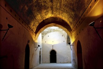 Impressive interior with high vaults and mystical lighting, Meknès, Fès-Meknès, Morocco