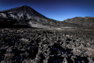 Rocky landscapes along the Tongariro Alpine Crossing, Tongariro National Park, North Island, New