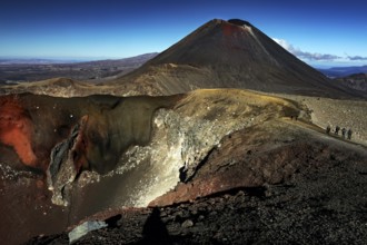 View of Mount Ngauruhoe crater in Tongariro Alpine Crossing, Tongariro National Park, North Island,
