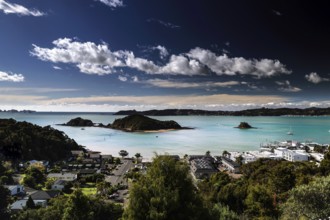 Scenic view of Bay of Islands seen from Paihia, Paihia, Bay of Islands, New Zealand