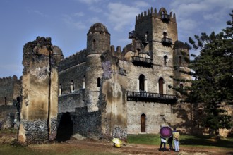 Impressive castle with towers and historic charm in Gondar, Gondar, Amhara, Ethiopia