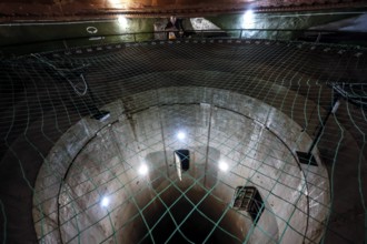 View of the impressive architecture of a Soviet-era rocket silo in Plokstine, Plokštine, Telšiai
