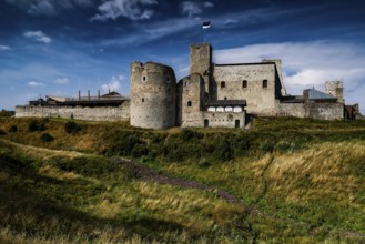 Ruins of the Teutonic Order Castle in Rakvere with blue sky in the background, Rakvere, Estonia