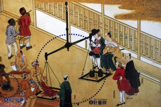 Historical presentation of the Dutch trade base in Dejima, Nagasaki, Nagasaki, Japan