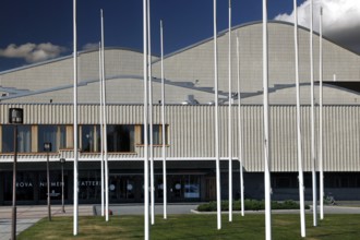 Theatre and congress building with clear lines of Alvar Aalto architecture, Rovaniemi, Finland