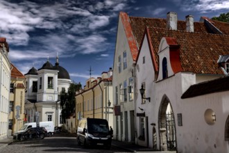 View of St. Nicholas Church in Old Tallinn, Tallinn, null, Estonia