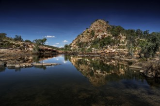 Impressive reflection in quiet Bell Gorge, Bell Gorge, Australia