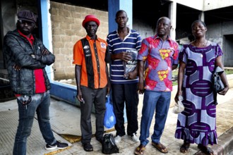 Sr Elise and Germain Yao with team caring for homeless patients in Bouaké, Bouaké, Côte d'Ivoire