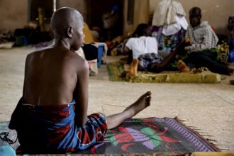Women in a psychiatric facility in a church environment in Bouaké, Bouké, Côte d'Ivoire
