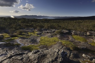 Wide views of the Grampian Mountains landscape from Reed Lookout, Grampian Mountains, Victoria,