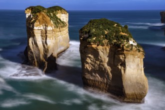 Dramatic rock formations at Tom and Eva Lookout along the Great Ocean Road, Great Ocean Road,