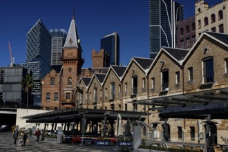 ASN Co building in The Rocks, an example of historic architecture, Sydney, NSW, Australia
