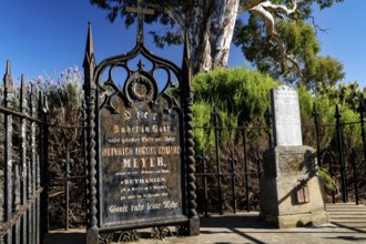 Historic grave sites at Bethany Pioneer Cemetary in Tanunda, Tanunda, South Australia, Australia